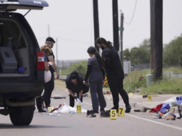 El conductor de un vehículo arrolló a un grupo de migrantes, dejando el penoso saldo de al menos siete personas fallecidas y múltiples heridas (Foto: Elmundo)